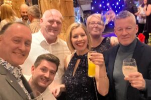 cutler and woolf staff at christmas party